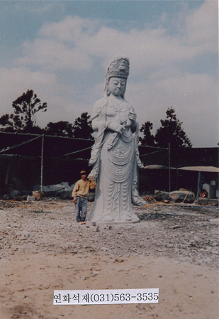해수관음상 21.0자 공장에서