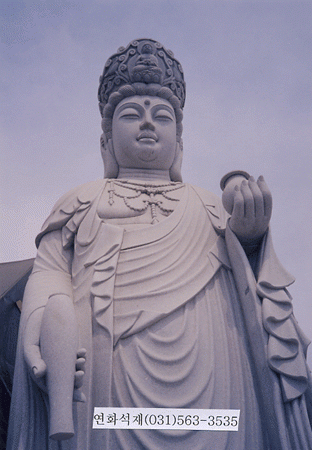 관음상 16.0자 공장전시