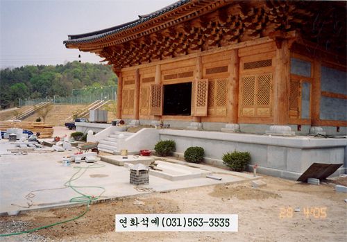 정법사 법당 불사중 60평