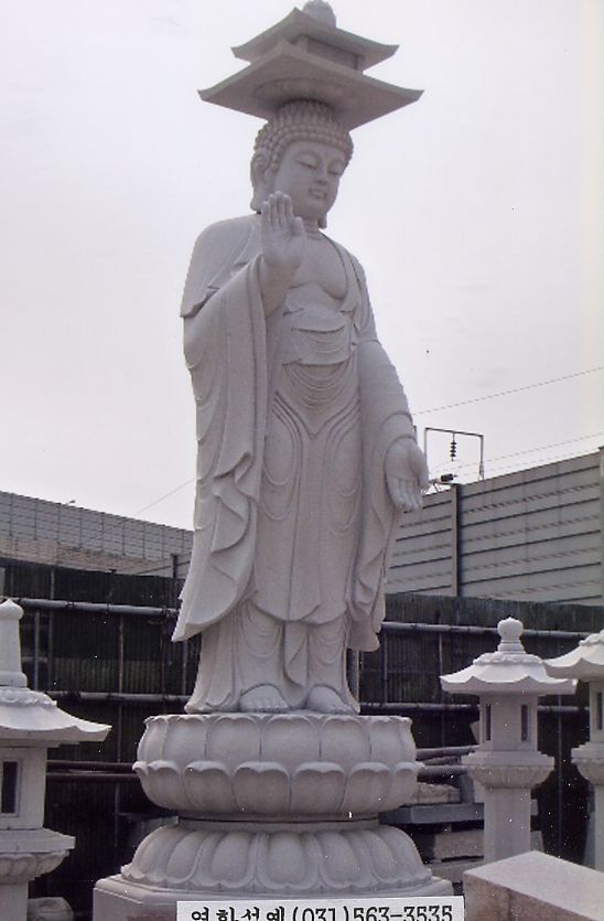 미륵상 16.0尺 (공장전시)